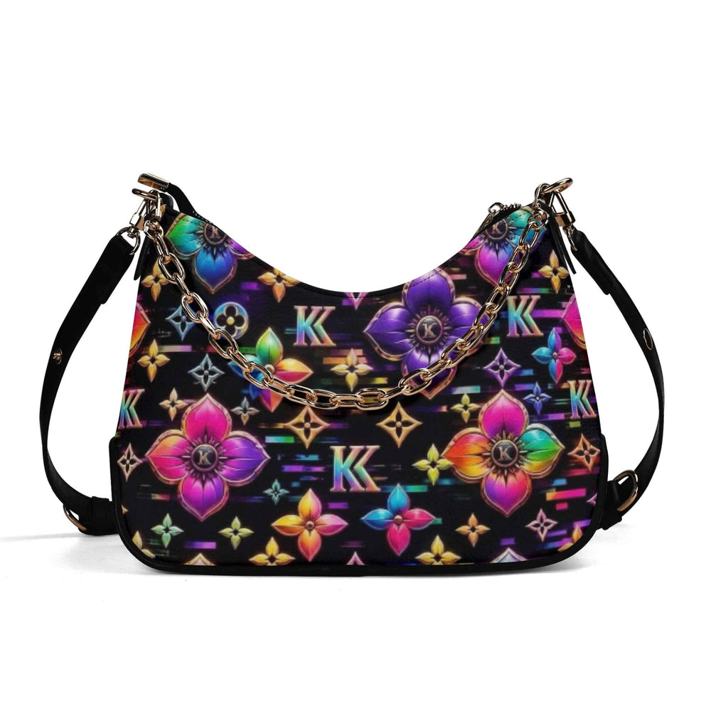Konfidential Kouture  PU Shoulder Bag With Chain Decoration