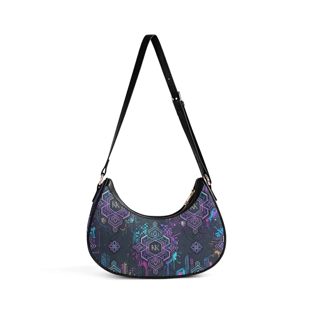 Konfidential Kouture Limited Edition Womens PU Leather Half-moon Shaped underarm Bag