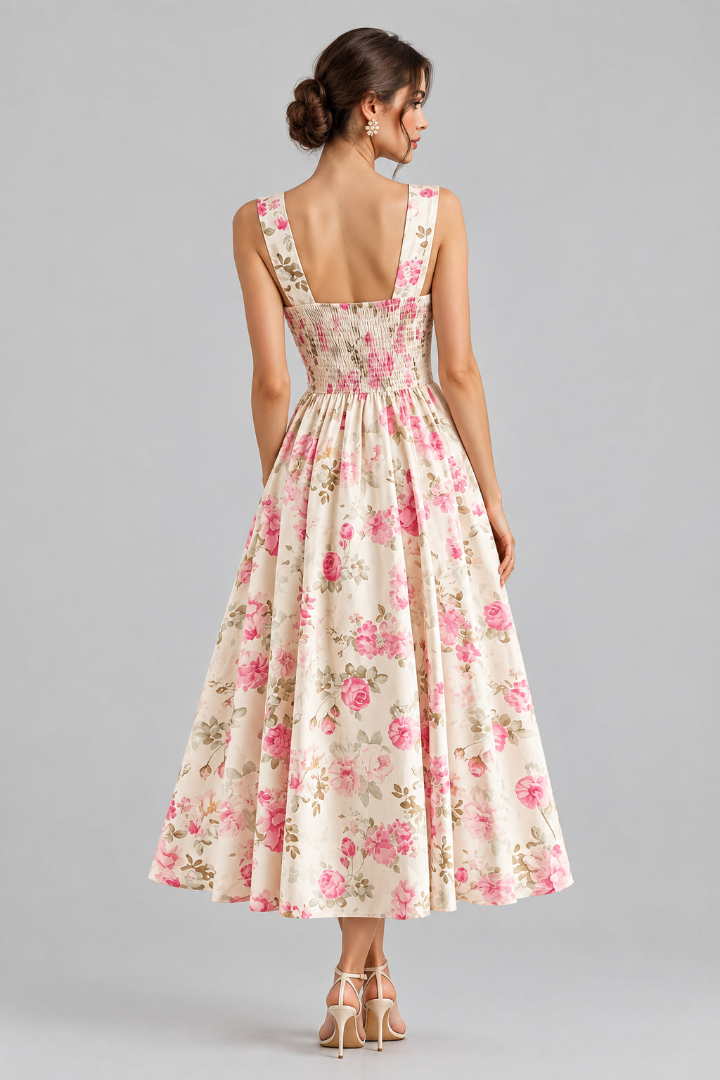 Multicolor Floor Length Floral Camisole Summer Maxi Dress | Konfidential Kouture