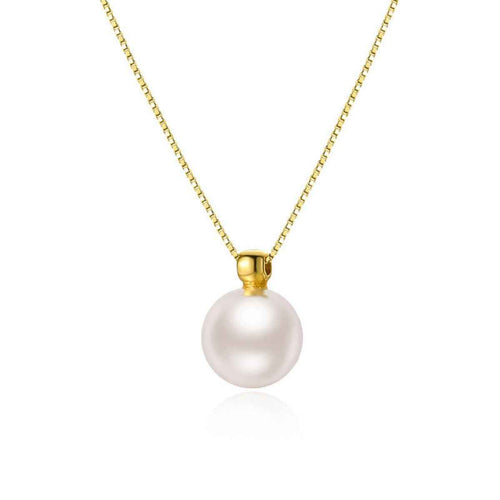 925 Sterling Silver Pearl Pendant Necklace