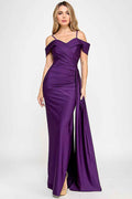 Off-the-Shoulder Bridesmaid Dress