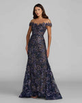Off-the-Shoulder Floor-Length Lace Formal Dress