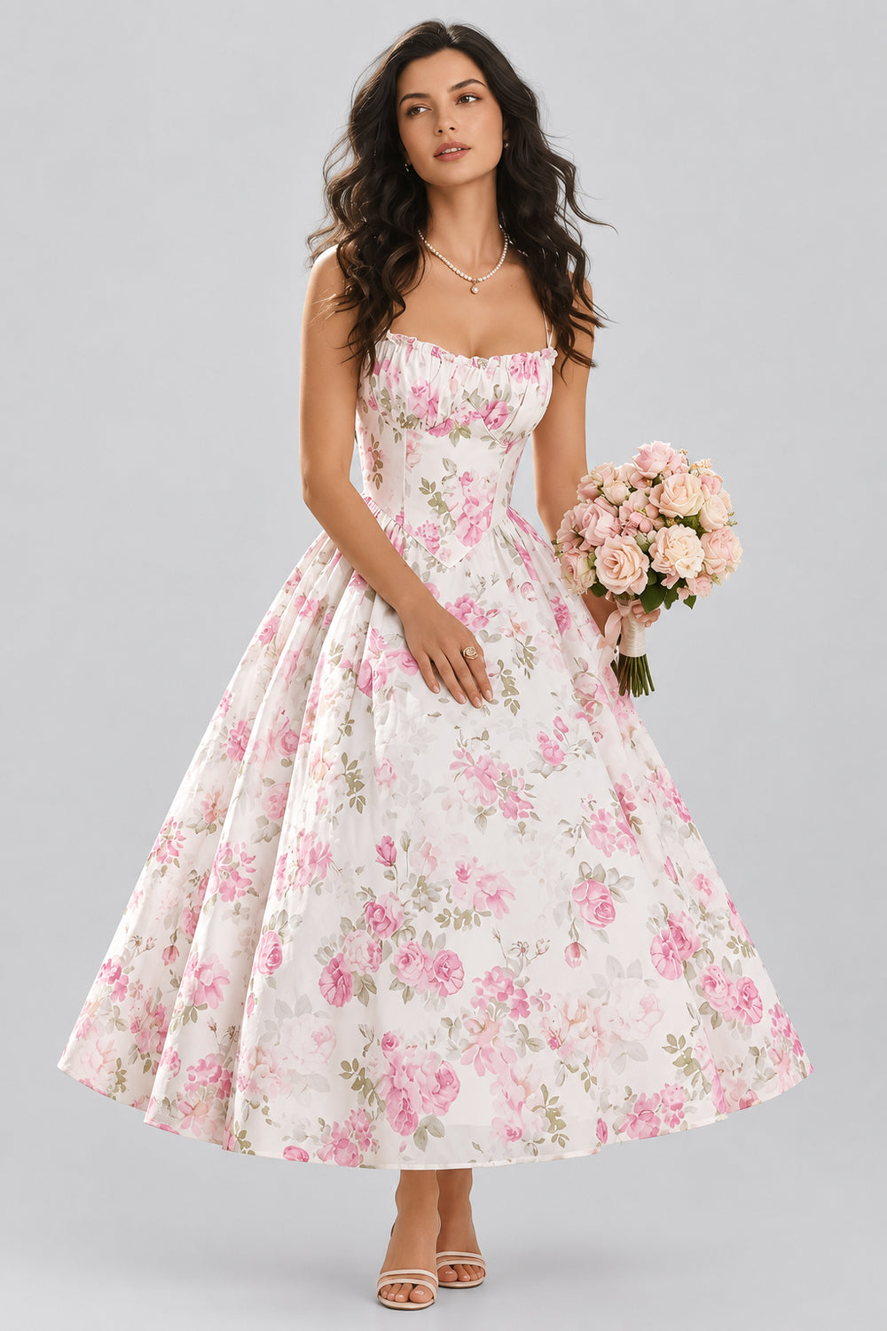 Multicolor Floor Length Floral Camisole Summer  Maxi Dress | Konfidential Kouture