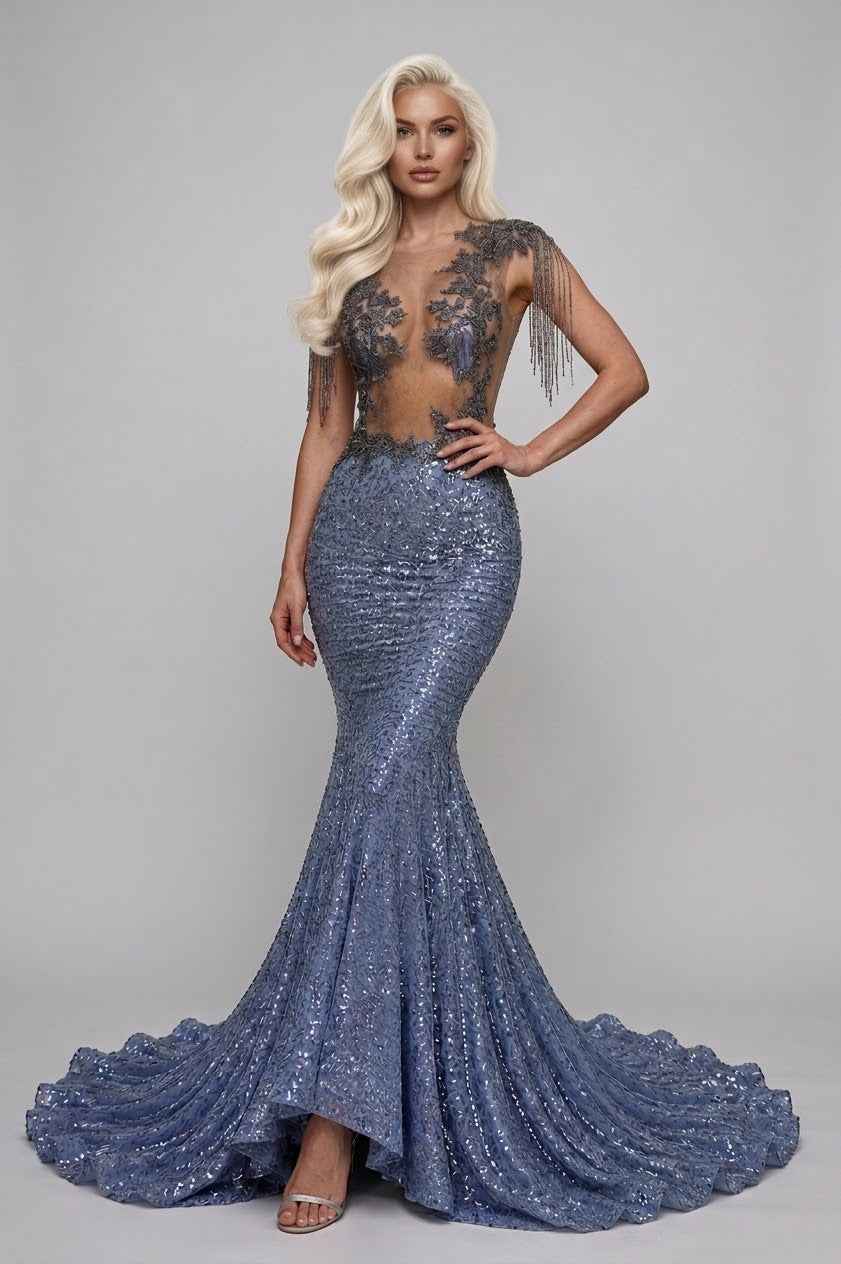 Celeste Luxe Mermaid Gown