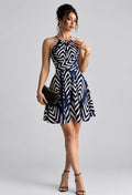 Summer Casual Mini Halter Dress