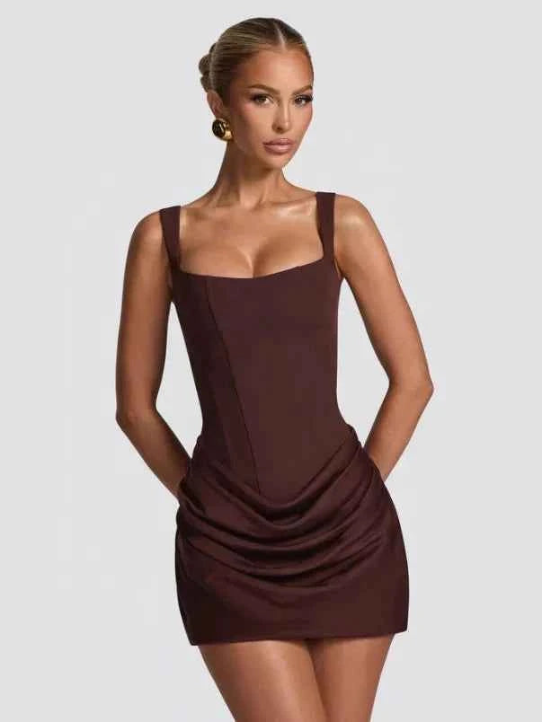 Women's Halter Sleeveless Backless Bodycon Evening Dress