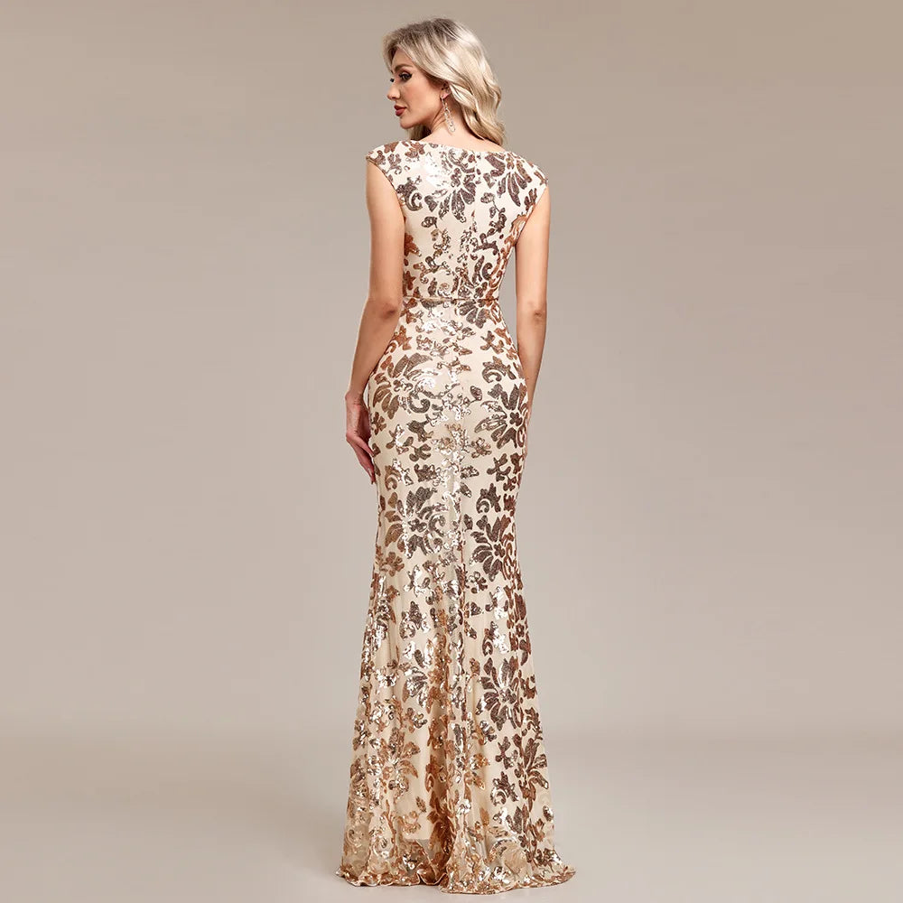 Pink Floor length Maxi Gown