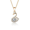 Sterling Silver Swan Pendant Necklace