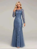 Long Sleeve Mother of the Bride Mermaid Gown | NZ