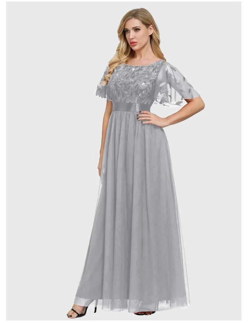 Chiffon Bridesmaid Maxi Gown