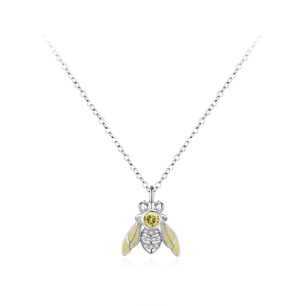 Women's 925 Sterling Silver Honeybee Pendant Necklace | Konfidential Kouture