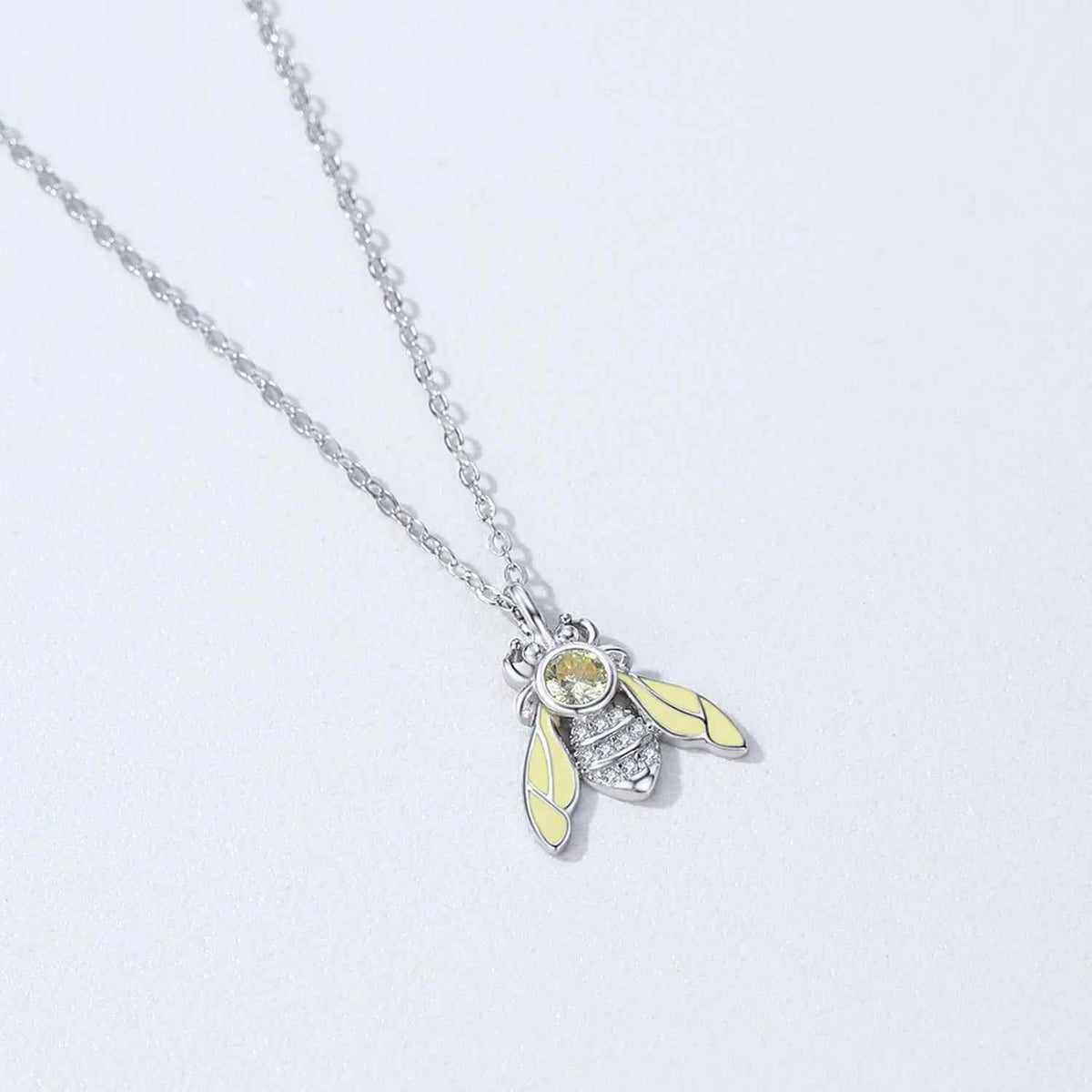 Sterling Silver Honeybee Pendant Necklace