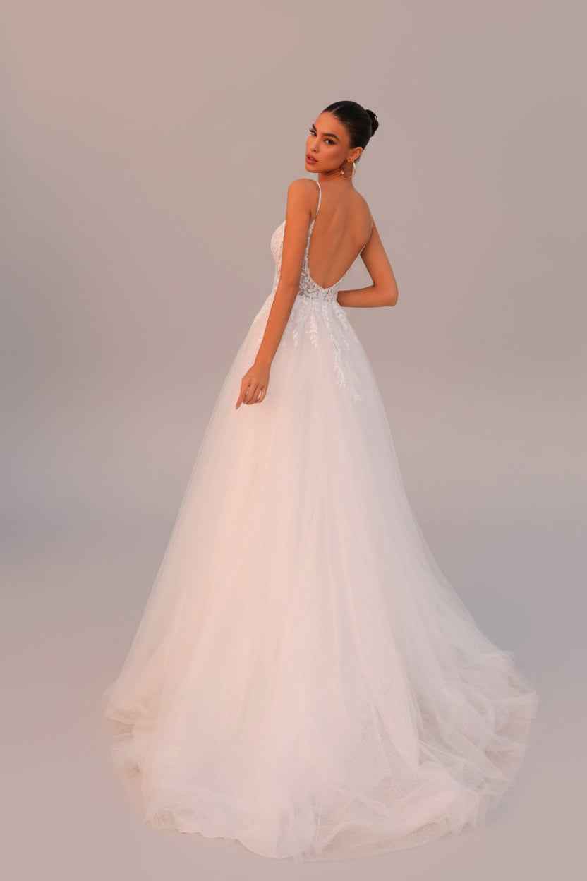 Sweetheart Floor-Length A-Line Wedding Gown