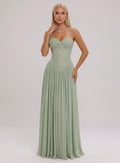 Women's Halter Lace-Up A-Line Maxi Evening Dress