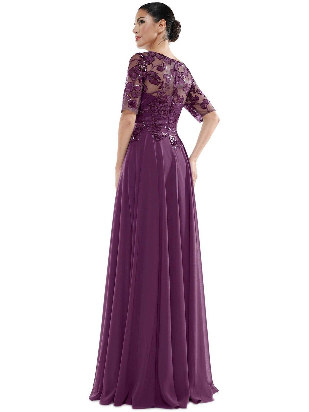 Long Mother of the Bride A-Line Formal Dress | M286