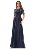 Long Mother of the Bride A-Line Formal Dress