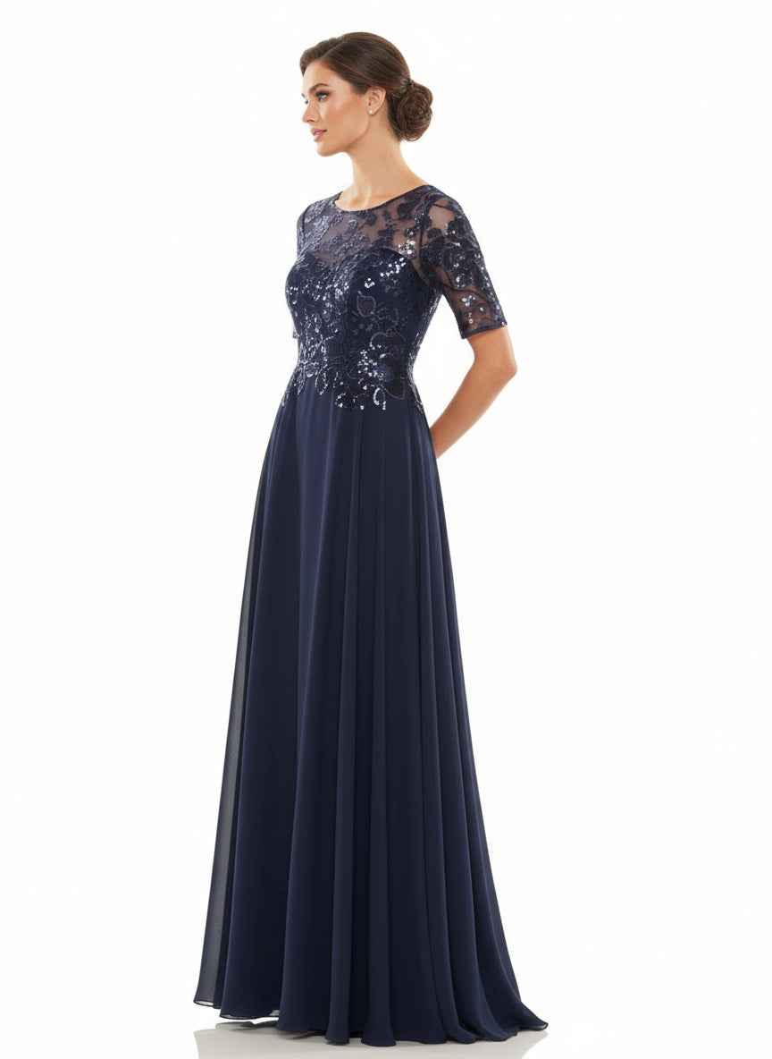 Long Mother of the Bride A-Line Formal Dress