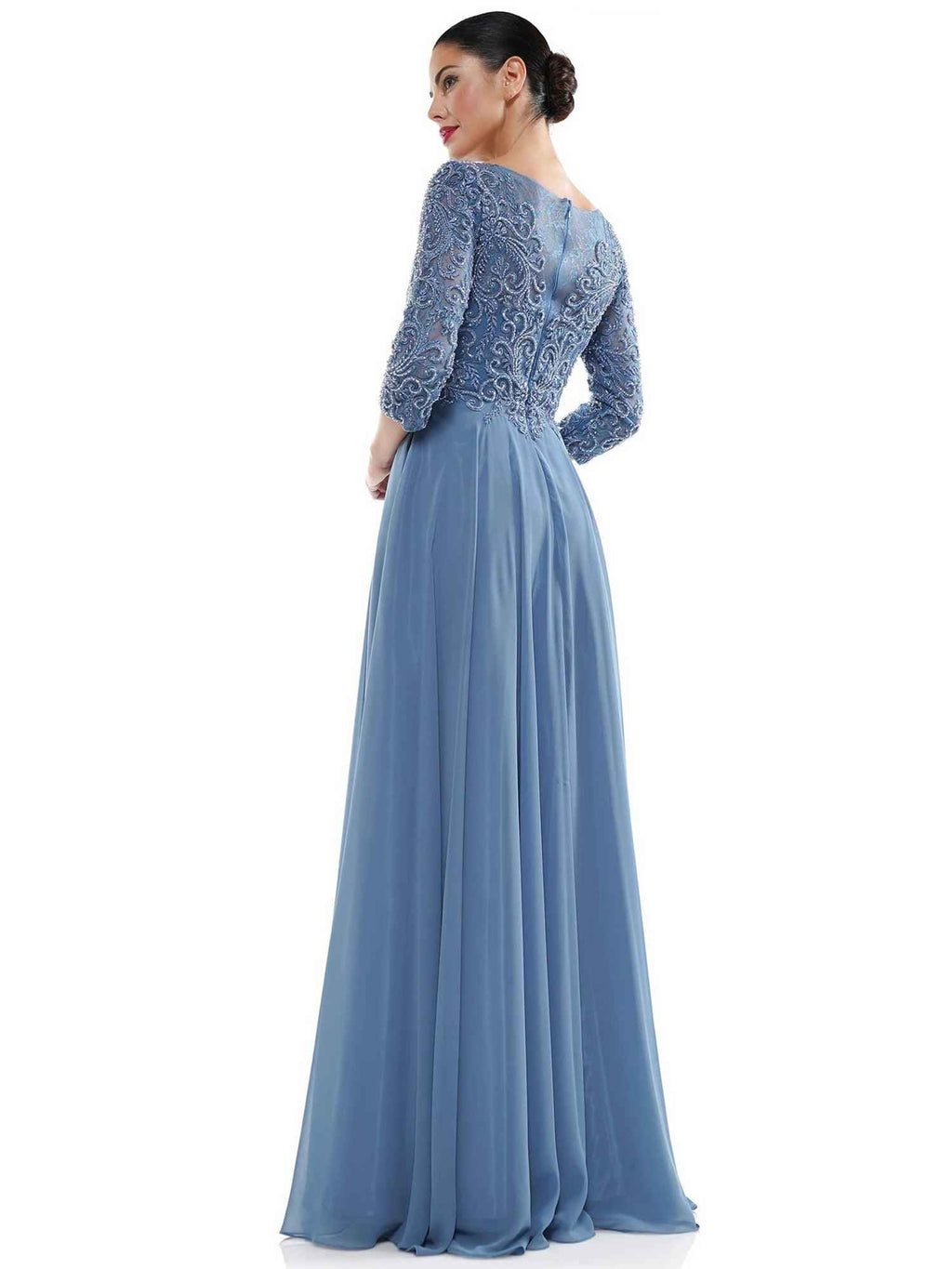 Bateau Neckline Chiffon Mother of the Bride