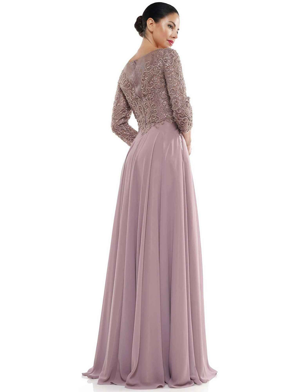 Bateau Neckline Chiffon Mother of the Bride