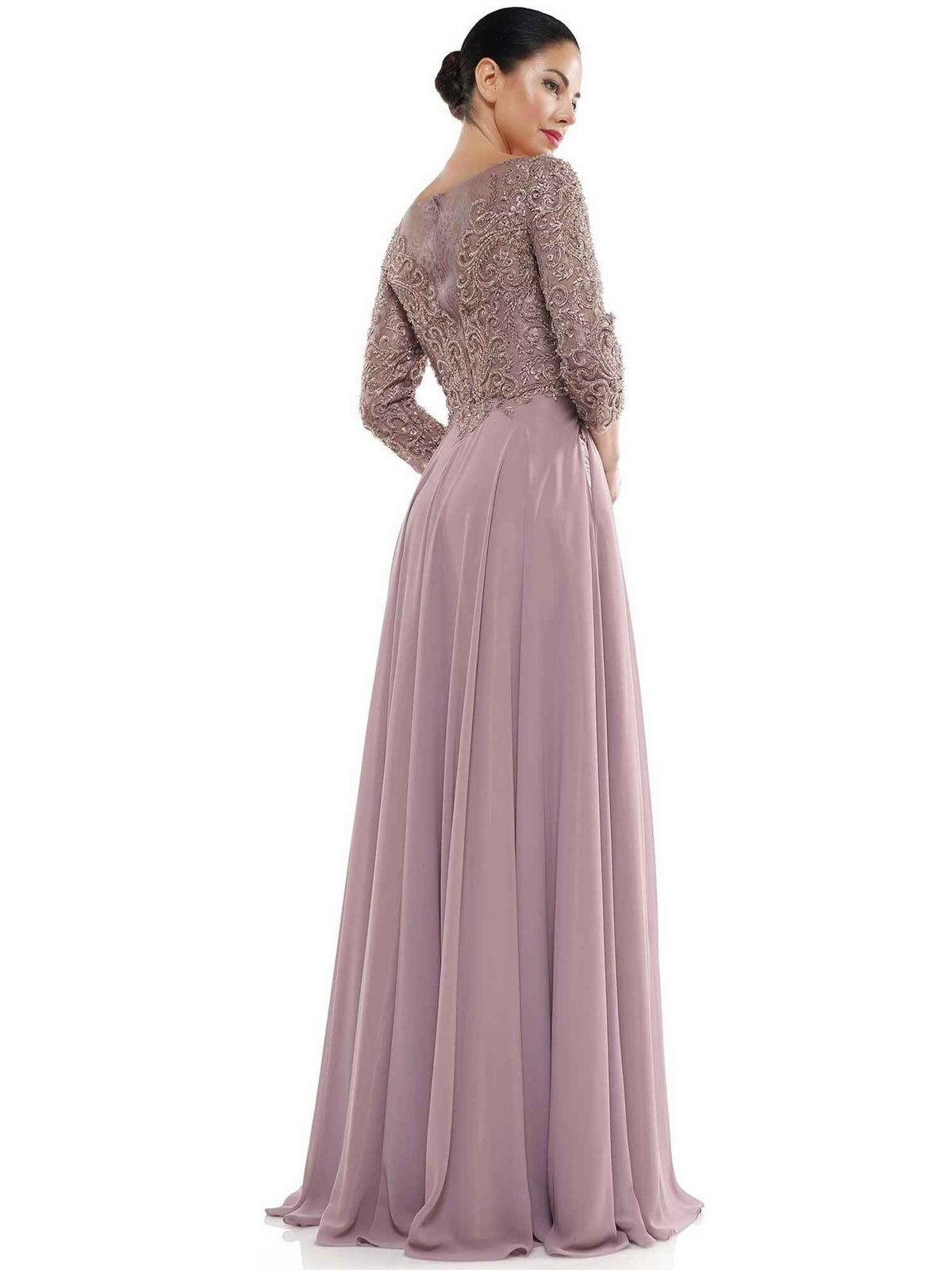 Bateau Neckline Chiffon Mother of the Bride